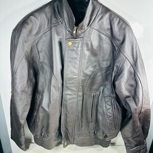 Redhead Brown Leather Jacket Men’s Size-Large
